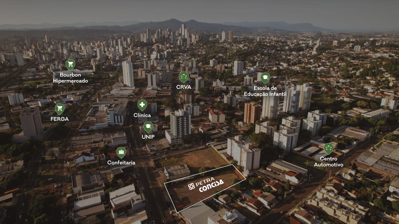 Mapa de localização — Residencial Petra
